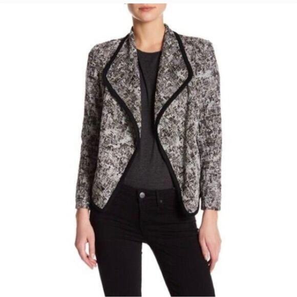 Vince open front drape boucle sweater cardigan blazer jacket size 2 - Picture 2 of 6